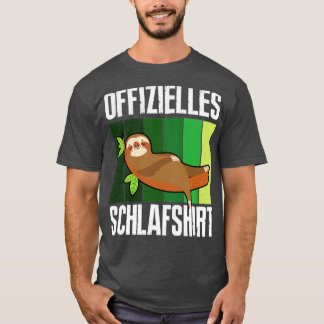 T-shirt Offizielles Schlafshirt Schlafanzug Faultier