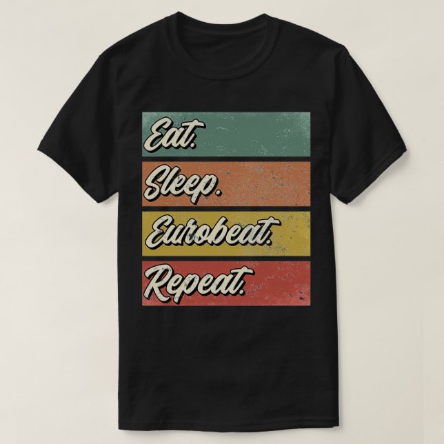 T-shirt Offre de ventilateur de musique Eurobeat (Design devant)