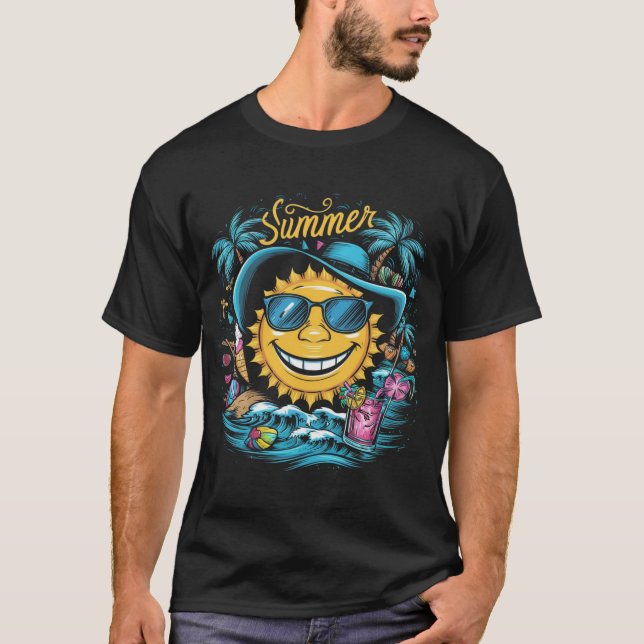 T-shirt Offre d'été pour la conception de t-shirt, surf d' (Devant)