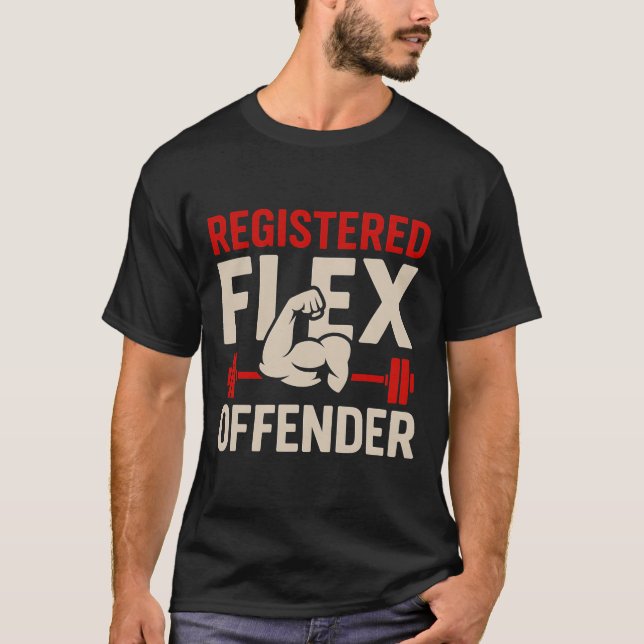 T-shirt Offre Flex enregistrée Drôle Gymnase Bodybui (Devant)