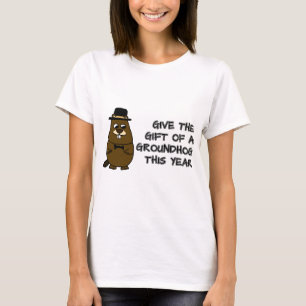 T-shirt Offrez le cadeau d'une Groundhog cette année