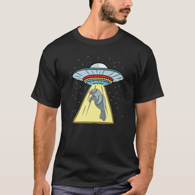 T-shirt Ofo Abduction Manatee Animal marin (Devant)