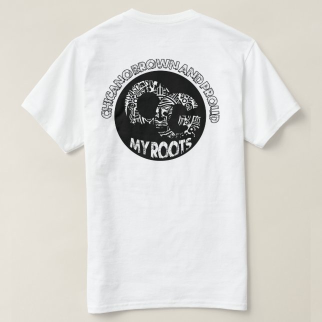 T-shirt OG Chicano brun et fière chemise (Design dos)