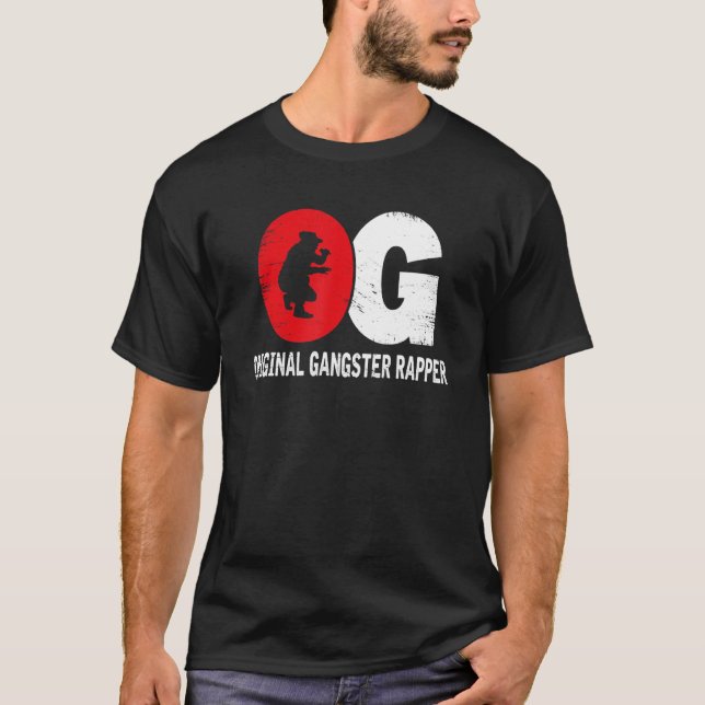T-shirt Og Gangster Rapper Gangsta Rap Lifestyle (Devant)