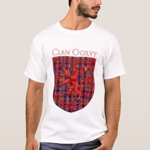 T-shirt Ogilvy Tartan Scottish Plaid Lion Rampant