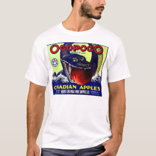 T-shirt Ogopogo étiquette canadien des caisses de fruits