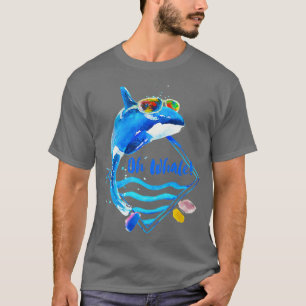 T-shirt Oh Baleine orca portant des lunettes de soleil drô