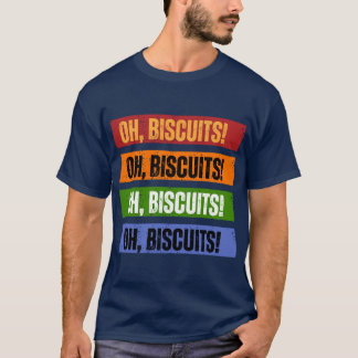 T-shirt Oh Biscuits bleuté 4