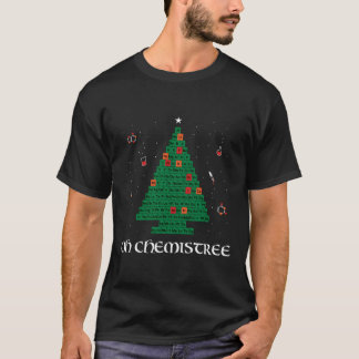 T-shirt Oh Chemistree Green Périodique Table Arbre de Noël