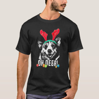 T-shirt Oh Deer Corgi Xmas Premium