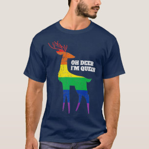 T-shirt Oh Deer Im Queer LGBT Rainbow Gay pride