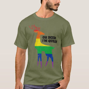T-shirt Oh Deer Im Queer LGBT Rainbow Gay pride