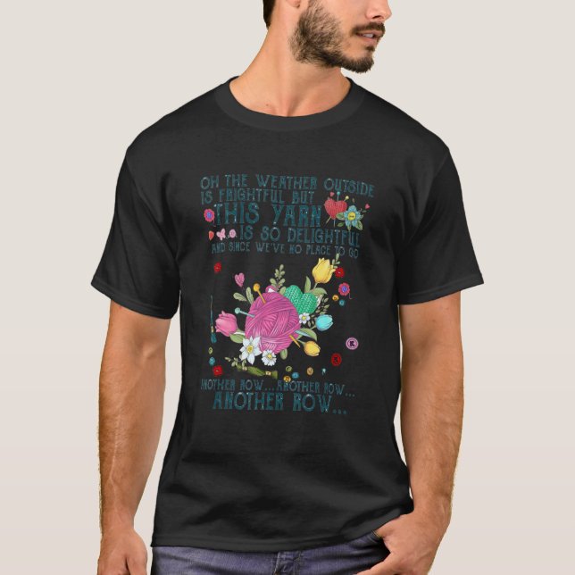 T-shirt Oh Le Temps Extérieur Est Frisoire Mais Ce Fil (Devant)