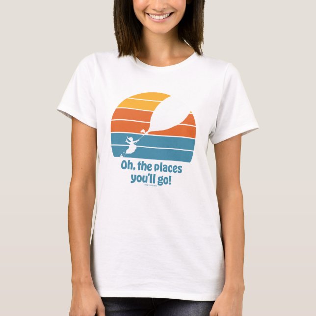 T-shirt Oh, Les Endroits Où Tu Vas Aller ! Sunset rétro (Devant)