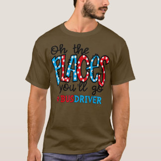 T-shirt Oh Les Endroits Où Vous Allez À L'École De Pilote 