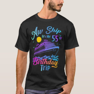 T-shirt Oh mon bateau c'est mon 55e voyage de croisière po