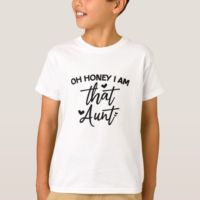 T-shirt Oh Mon Chéri, Je Suis Cette Tante (Devant)