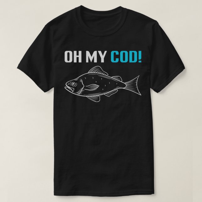 T-shirt Oh My Cod Drôle Pêche (Design devant)