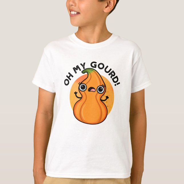 T-shirt Oh My Gourd Funny Veggie Pun (Devant)