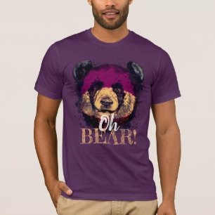 T-shirt "OH OURS"   Drôle Cool Panda