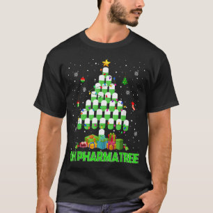 T-shirt Oh Pharmatree Arbre de Noël Médicaments pharmacie 