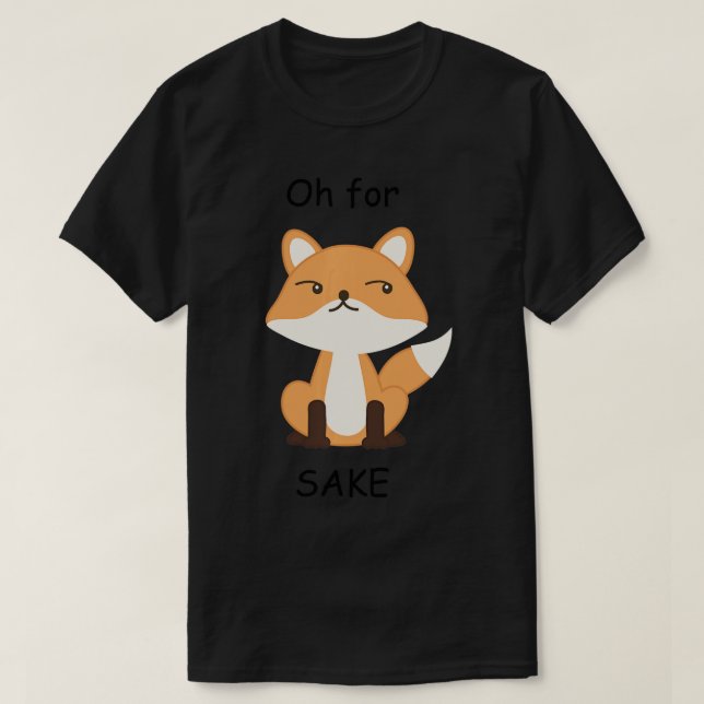T-shirt Oh pour le saké renard Long Sleeve (Design devant)
