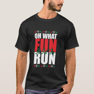 T-shirt Oh Quel Amusant C'Est De Faire Xmas Père Noël Runn