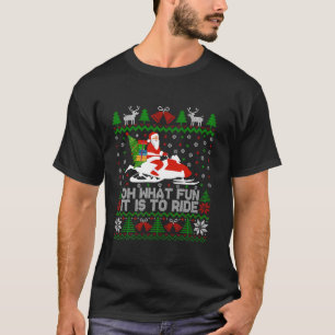T-shirt Oh Quel Amusement C'Est De Circuler Père Noël Snow