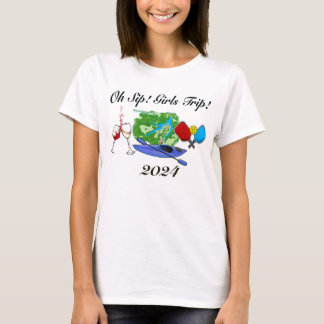 T-shirt Oh Sip ! Voyage de fille !