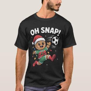 T-shirt Oh Snap Biscuit de Noël Football Enfants Garçon