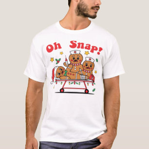 T-shirt Oh Snap Cantique de Noël Infirmière de l'École en 