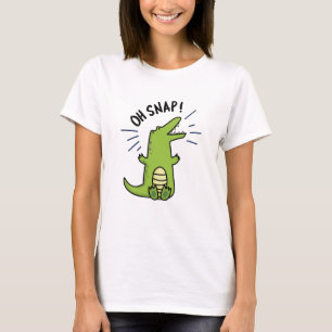 T-shirt Oh Snap Funny Snapping Crocodile Pun