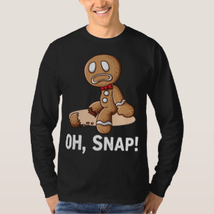 T-shirt Oh Snap Gingerbread Cookie Man Broyé Jambe Amputé