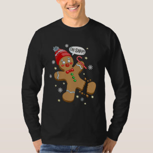 T-shirt Oh Snap Gingerbread Cookie Man Costume équipe de c
