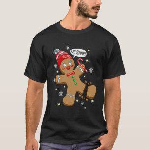 T-shirt Oh Snap Gingerbread Cookie Man Costume équipe de c