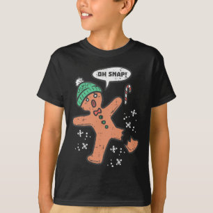 T-shirt Oh Snap Gingerbread Homme Amusant Noël Noël Noël N