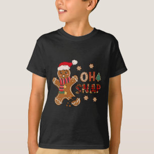 T-shirt Oh Snap Gingerbread Homme Joyeux Noël Noël Noël No