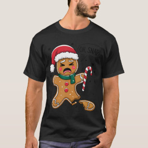 T-shirt Oh Snap Gingerbread Homme mignon Noël Cookie