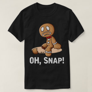 T-shirt Oh Snap Gingerbread Man Christmas Tee