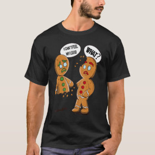 T-shirt Oh Snap Gingerbread Noël Je ne peux pas sentir mes