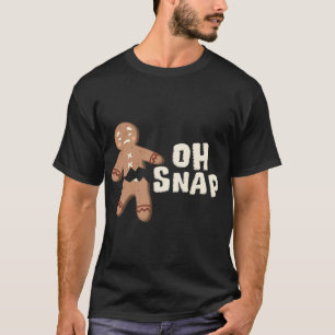 T-shirt Oh, Snap ! Homme de pain d'épices cassé - Noël