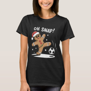 T-shirt Oh Snap Pain d'épice Football Noël Amusant