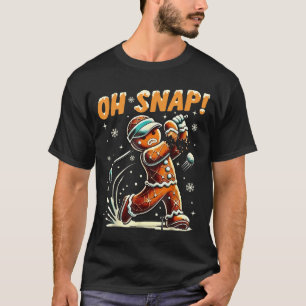 T-shirt Oh Snap Pain d'épice Golfeur Golf Noël Golf