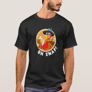 T-shirt Oh Snap Thanksgiving Turquie Wishbone Pour Enfants