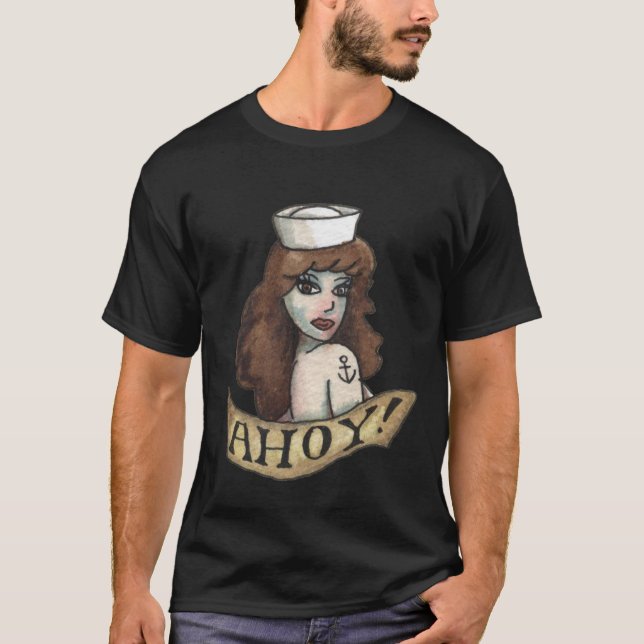 T-shirt OH ! Tee - shirt de fille de marin (Devant)