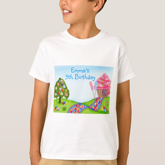 T-shirt Oh terre et petits gâteaux doux de sucrerie (Devant)