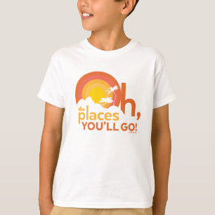 T-shirt Oh, The Places You'll Go! Typographie de paysage