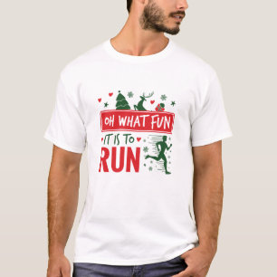 T-shirt Oh What Fun It Is to Run Christmas Runner
