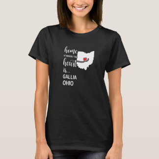 T-shirt Ohio Home Est Où Le Coeur Est Gallia Comté