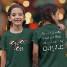 Ohio Noël OH Santa Hat Vacances Enfants